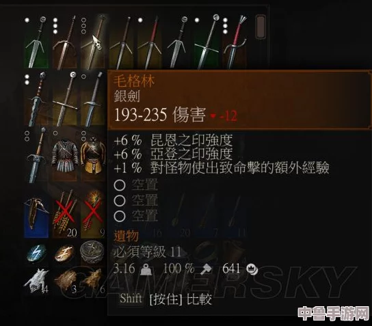 《巫师3》：陶森特骑士钢剑，几级解锁？专属武器获取等级全攻略！