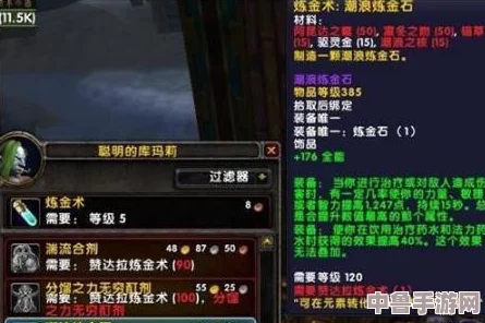 魔兽世界11.0：全新炼金合剂属性大公开，战力飙升的秘密武器！